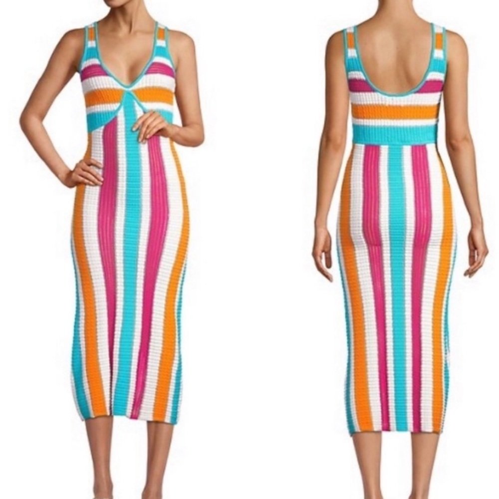 The Aubrey Stripi Midi Dress